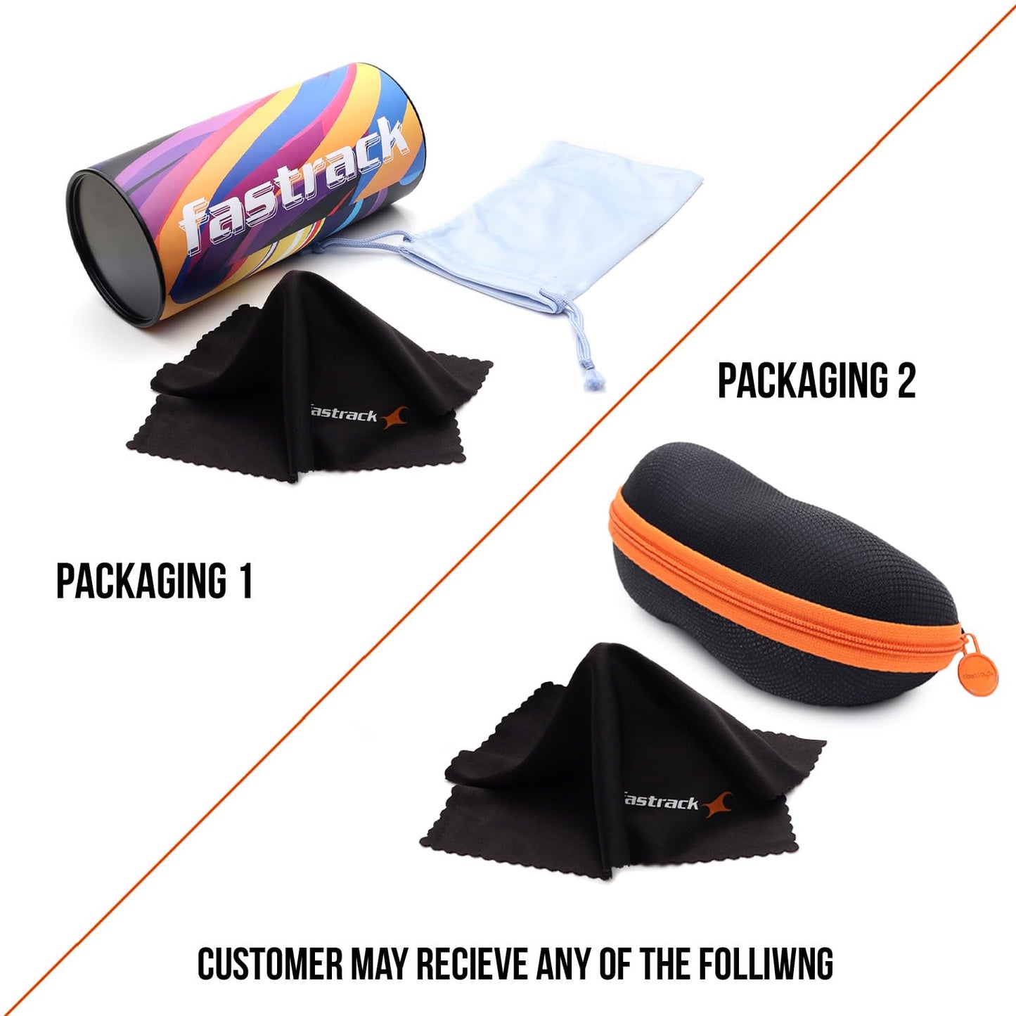 Fastrack Black Wayfarer *380 -390 UV protected Sunglasses for Men