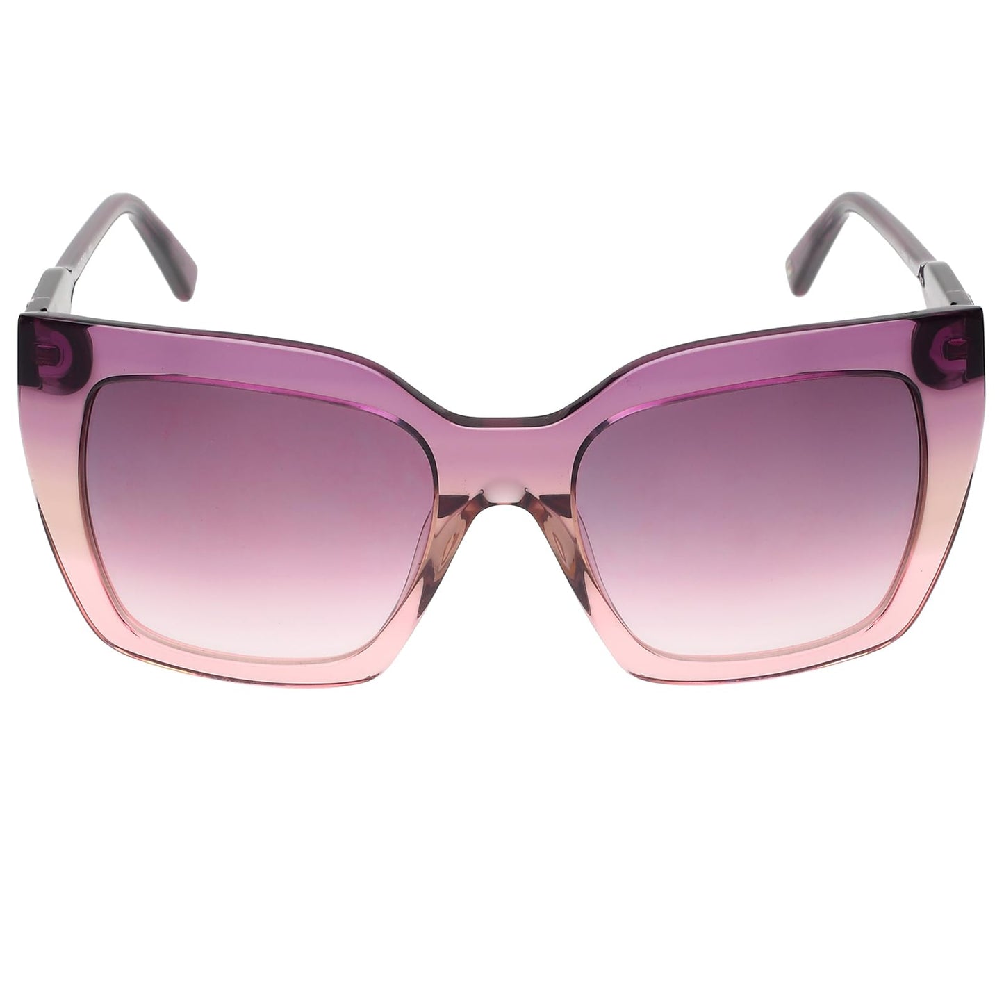 Tommy Hilfiger|Purple Full-rim Frame Cat-eye Sunglasses|100% UV Protected (Uv 400) Purple Gradient Faded Lens|Women's | Medium | TH 2620 C3 PURSIPU 53 S