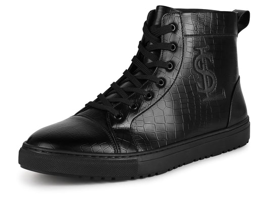 LOUIS STITCH Black Sneaker for Men | Comfortable Sneaker | LSP-SNK-AVI011-JB