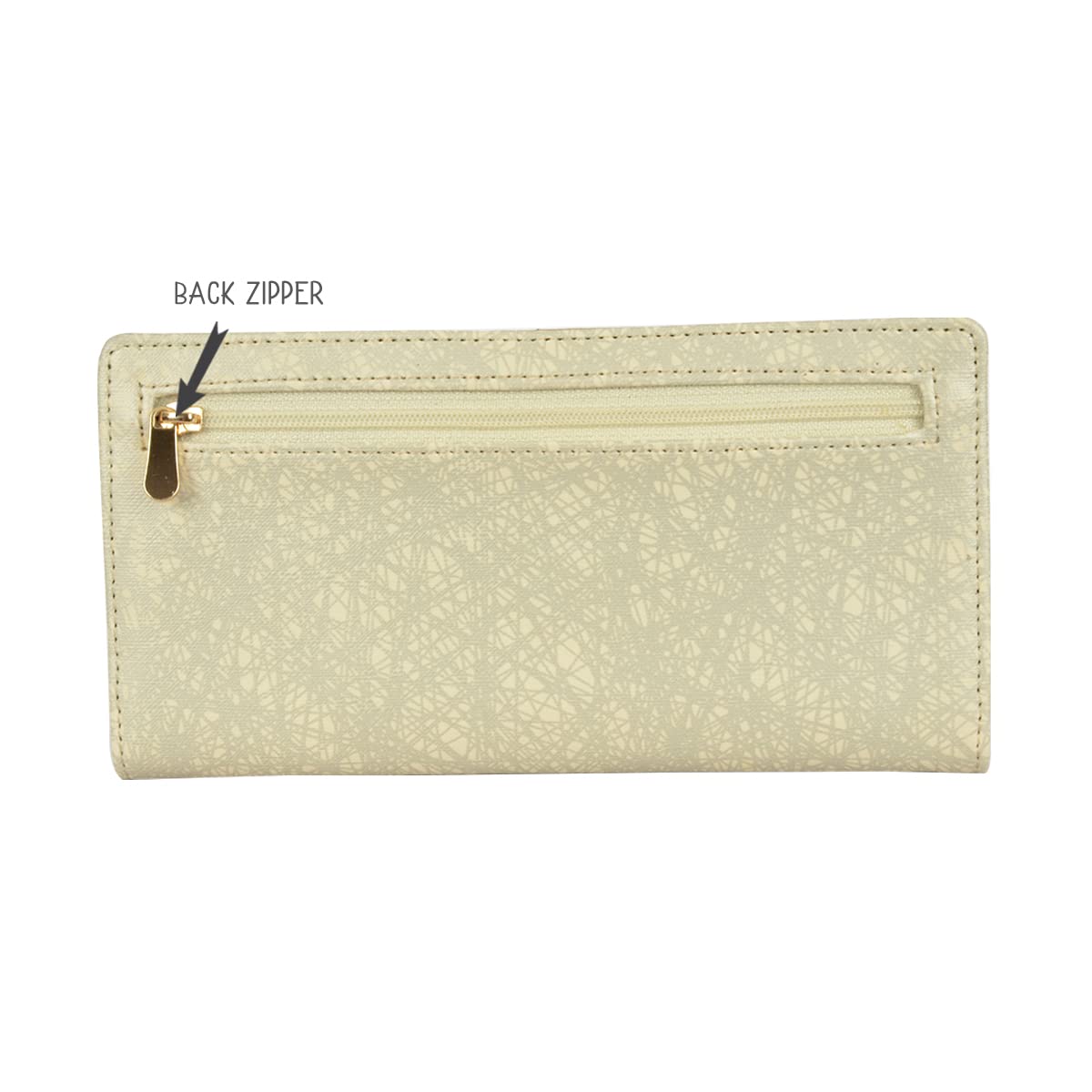 Baggit Women White Wallet Large Size | Ladies Stylish Purse Bag | Credit Card Money Holder