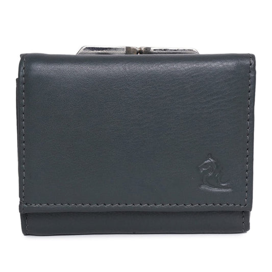 KARA Women Olive Leather Wallet I Genuine Leather Ladies Purse Visiting Card Holder - Wallet for Women I Trifold Clutch