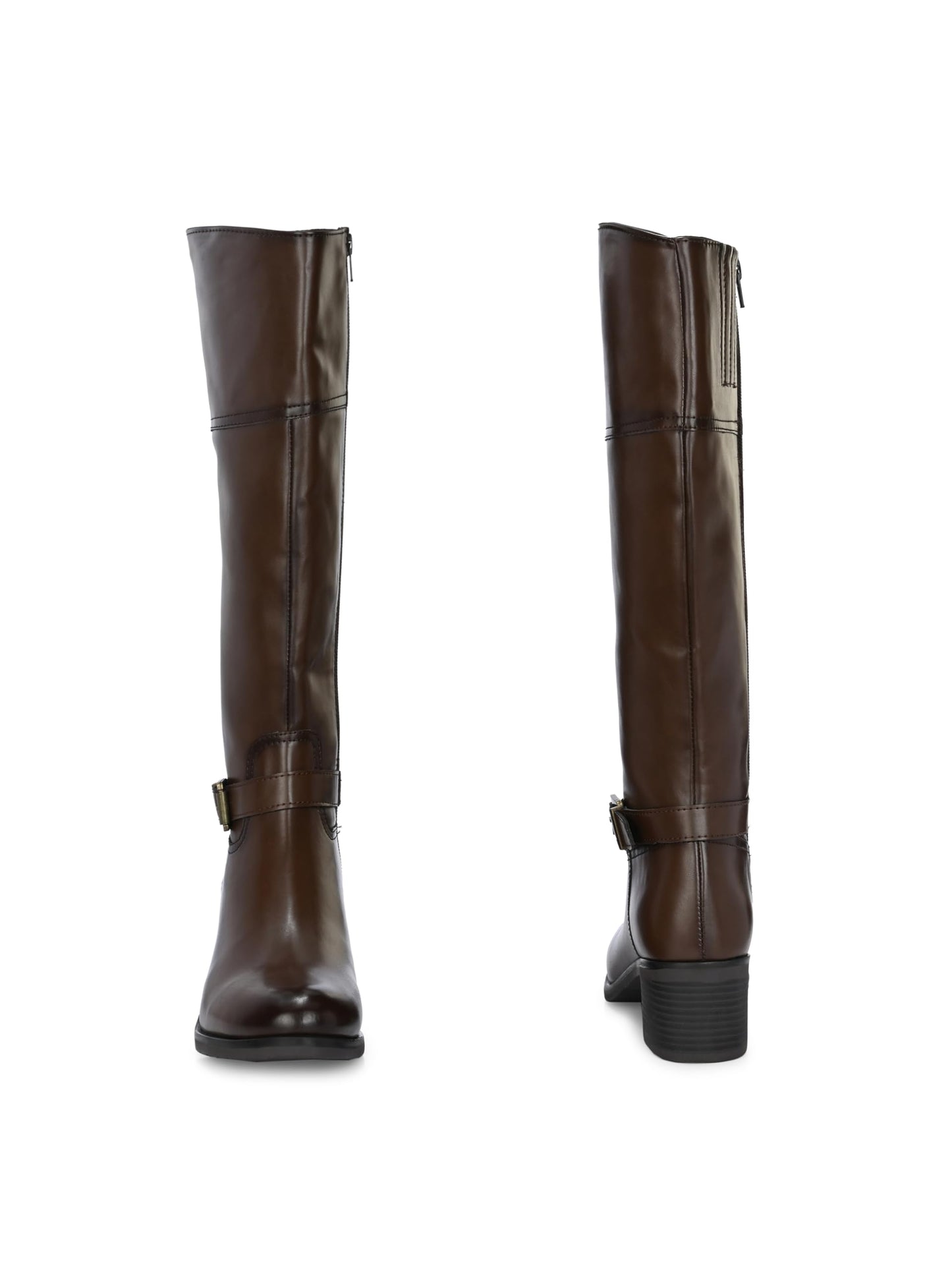 Delize Brown women mild Heel Knee Boots 59920-38