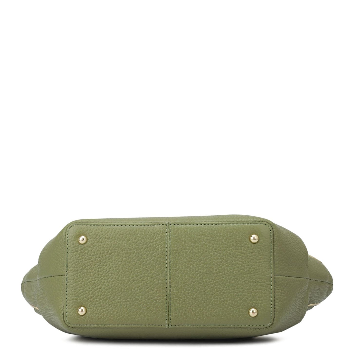 Da Milano Leather Satchel Bag for Women - Green