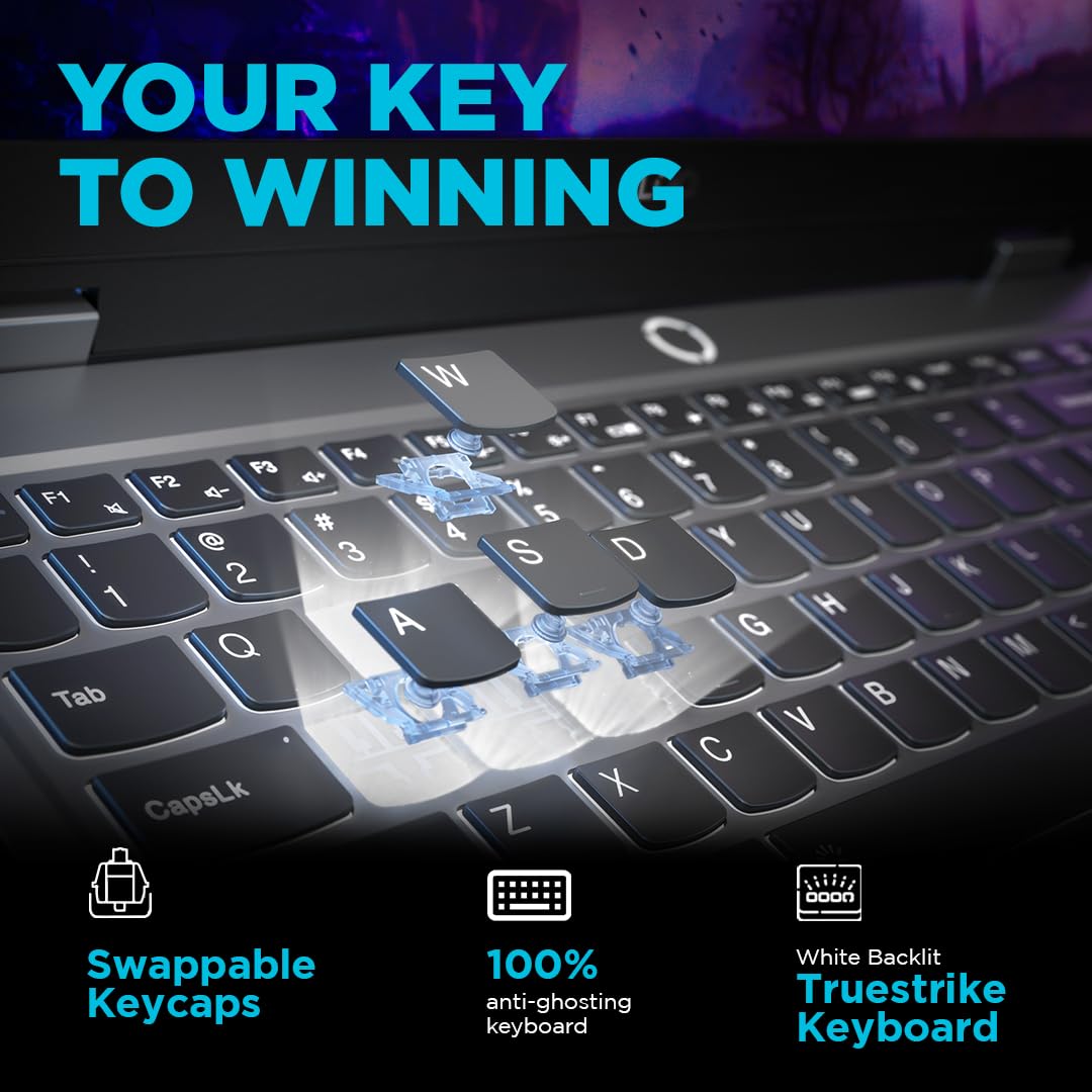Lenovo LOQ Intel Core i5-13450HX| NVIDIA RTX 3050A 4GB (24GB RAM/512GB SSD/144Hz Refresh Rate/15.6" (39.6cm)/Windows 11/Office Home 2024/3 Mon. Game Pass/Grey/2.4Kg), 83DV018GIN AI Gaming Laptop