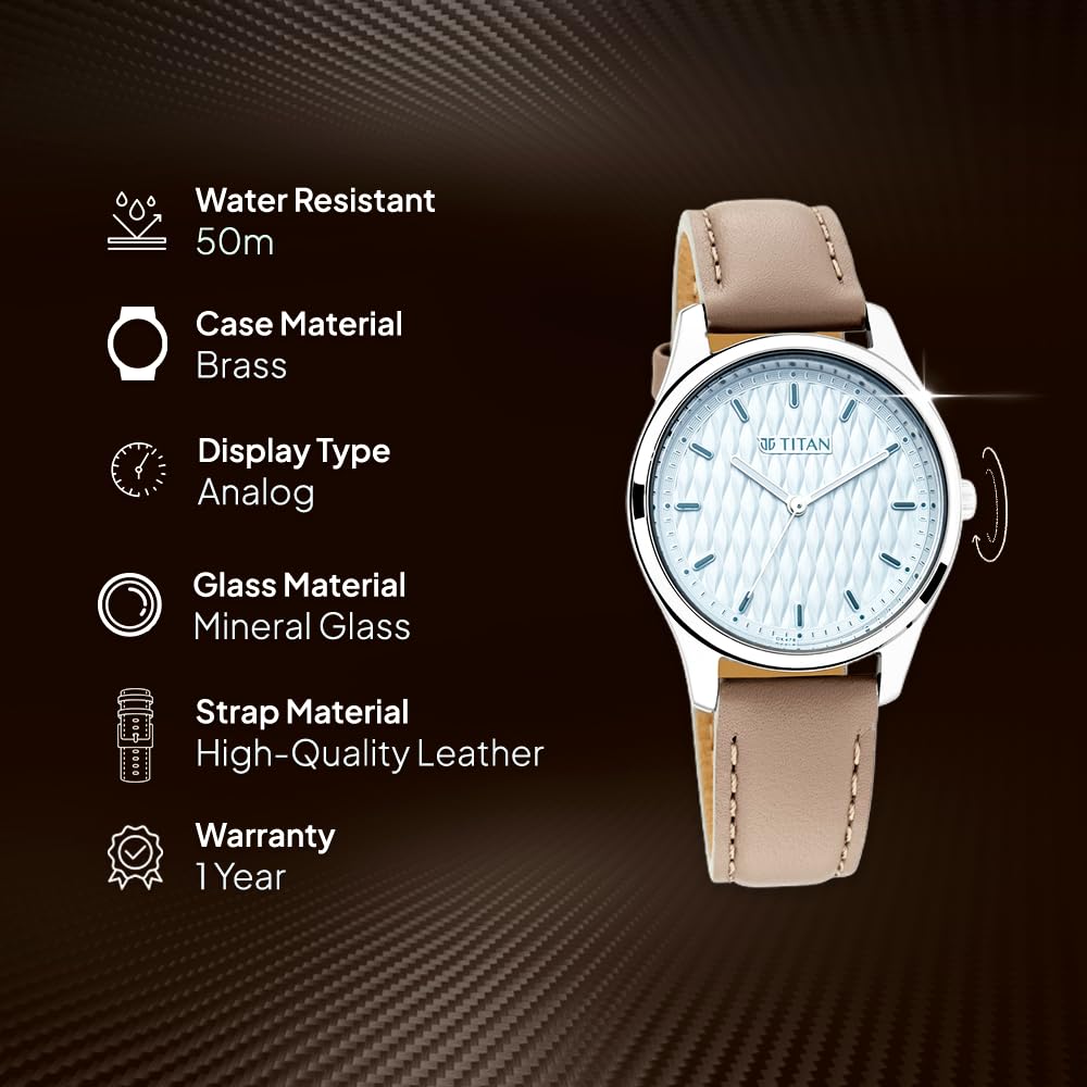 Titan Ladies Neo Economy Analog Blue Dial Women's Watch 2639SL05/NN2639SL05/NP2639SL05