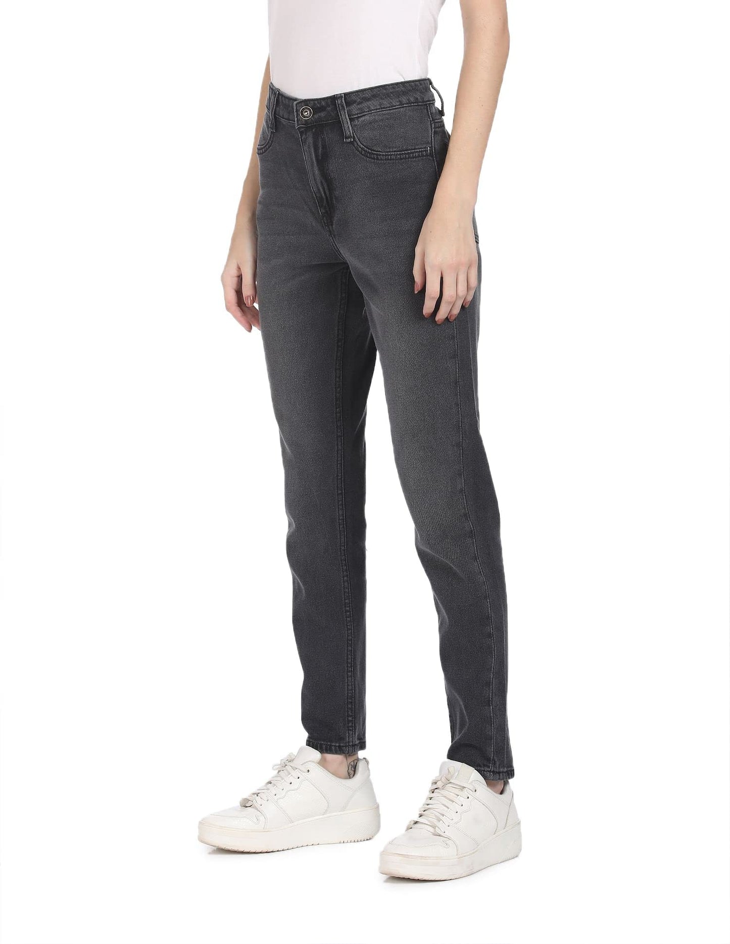 U.S. POLO ASSN. Grey High Rise Dark Wash Jeans