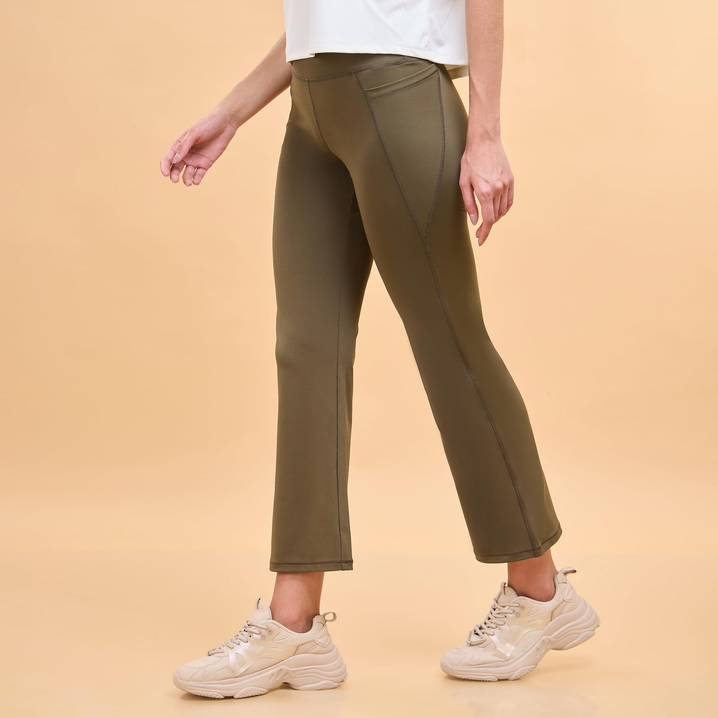 Enamor Women's Relaxed Track Pants (A402_Rouge