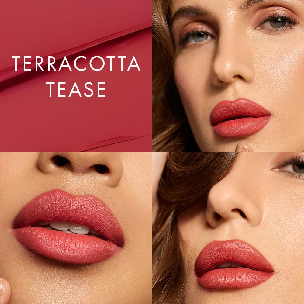 HYUE HydraMatte™ Liquid Lipstick | Barely Bold Bundle: Mauve-licious, Terracotta-Tease, Spicy Tan | 2.2 ml x 3 | Soft-Matte Long-Wear | With Jojoba, Almond & Gooseberry Extracts | Precision Applicator