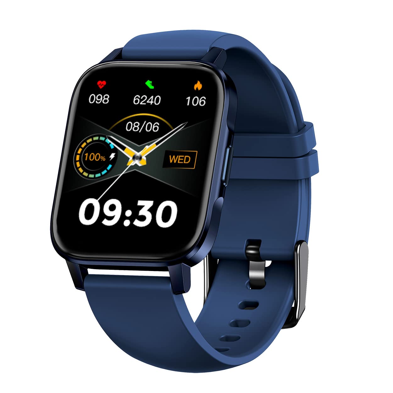 Maxima Max Pro X5 Smartwatch-Premium Ultra Slim 1.7” HD Display with 15 Days Battery Life,IP68 Resistance,60+ Watch Faces,Sleep&SpO2 Monitoring,Social Media alerts, Multiple Exercise Modes(Blue)