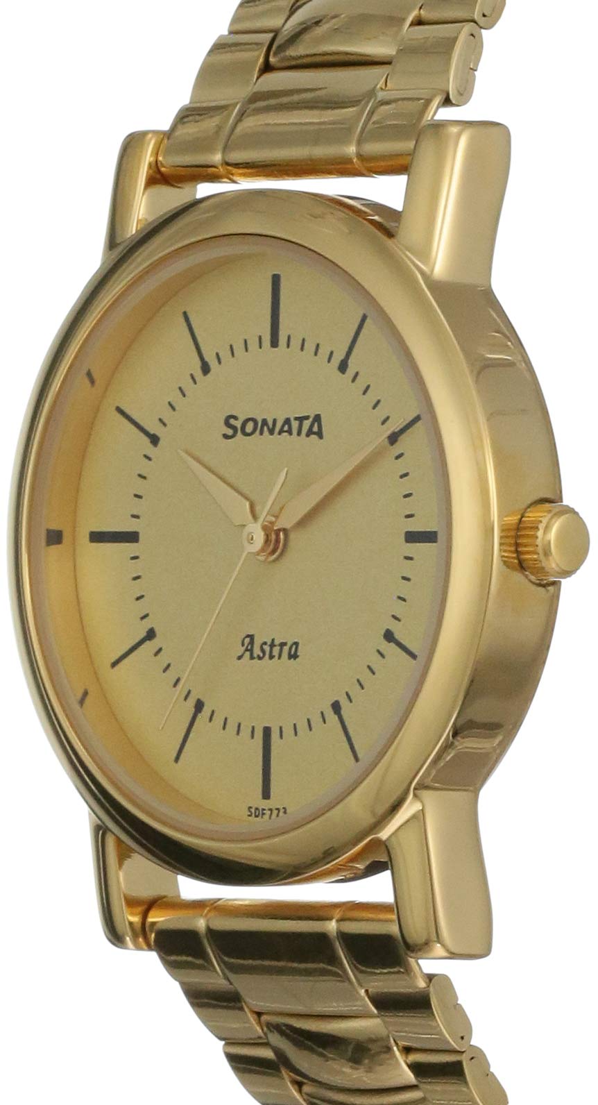 Sonata Analog Champagne Dial Men's Watch-NN77049YM01/NP77049YM01