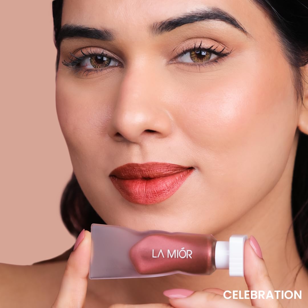 LAMIOR Sweet Nostalgia Whipped Velvet Liquid Lipstick: Matte, Transfer-Proof, 12+ Hour Wear | Hydrating, Blurring Full Coverage, Lightweight | Enriched with Avocado & Jojoba Oil | Vegan | 15 ml (Pack of 3)