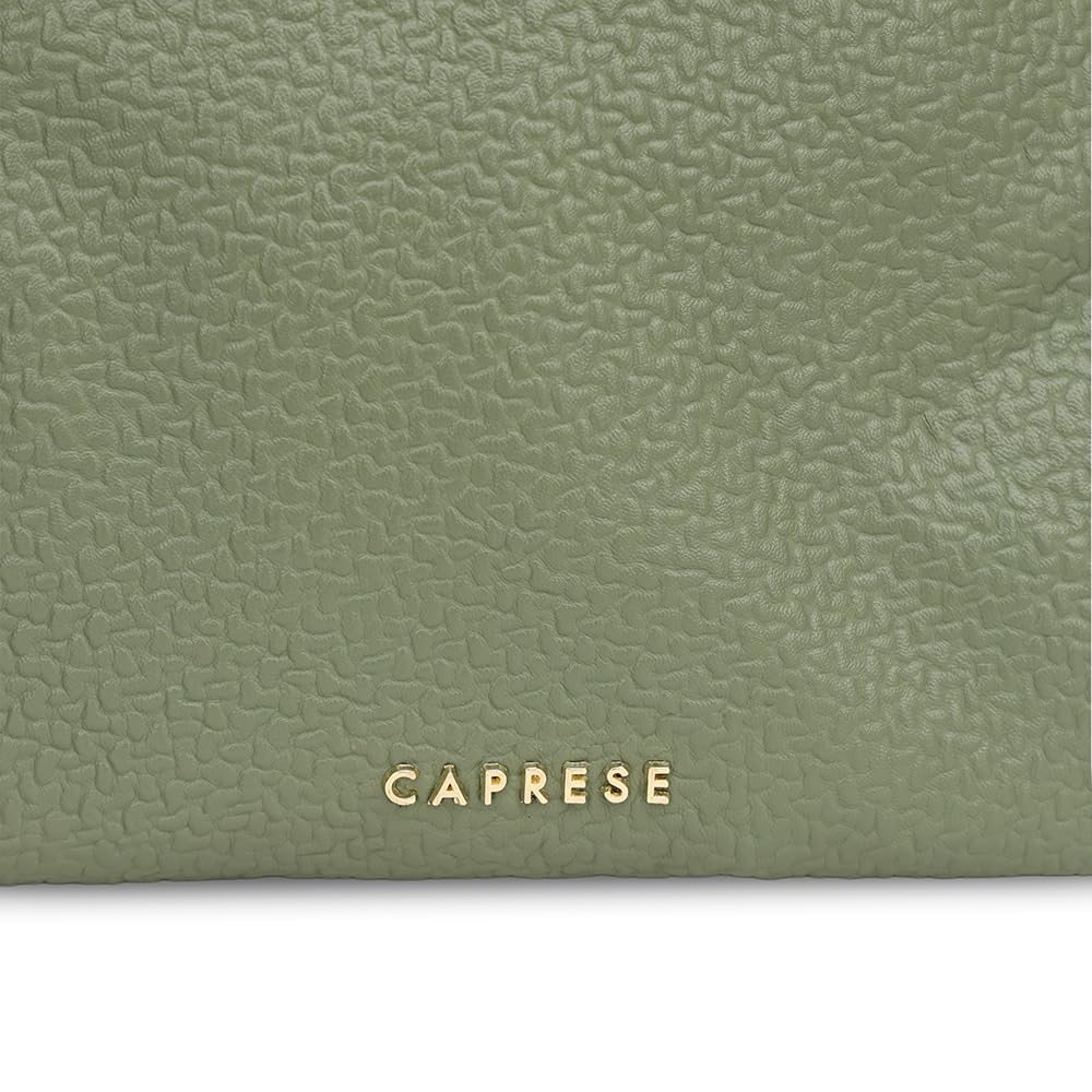 Caprese Comet Casual Backpack, Medium | Fashion Backpack for Women with Adjustable Strap & Secure Zip Closure | Spacious,Versatile for Daily Use, Ideal for Students, Professionals & Travelers (Olive)