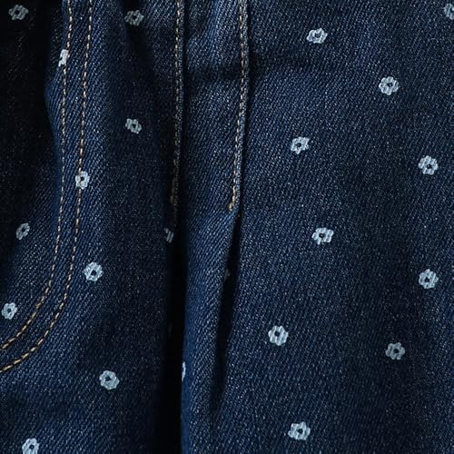 Hopscotch Girls Full Sleeves Blue 2-Pc Lace Embellished Jeans Set For Age (3-4 Years)