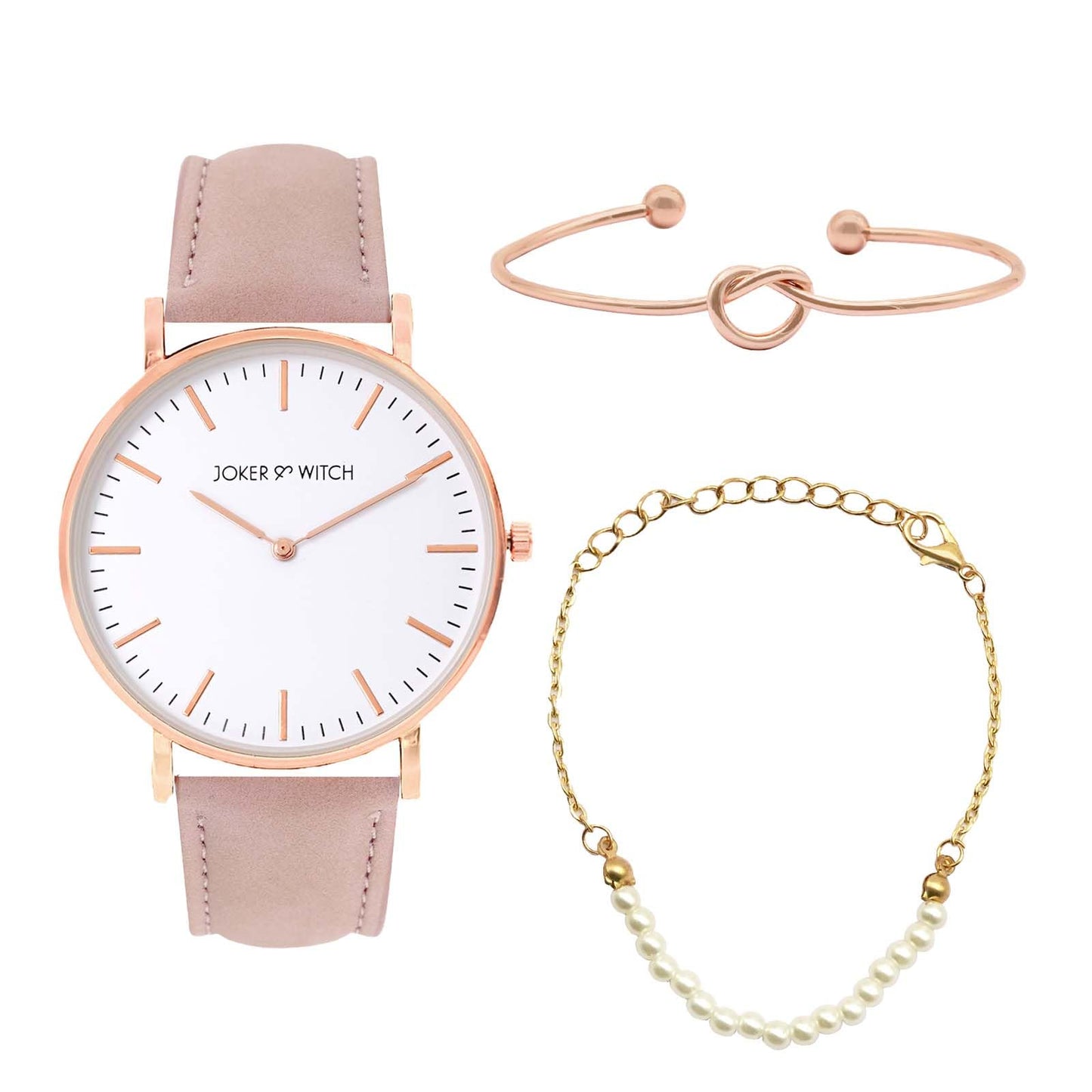 Joker & Witch Jonquil Pink Bracelet Gift Set for Women
