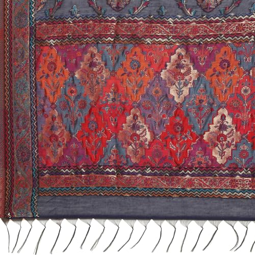 BIBA Women YARNDYED STRAIGHT SALWAR KURTA DUPATTA(SKDARTSY WE9103_PINK_42)