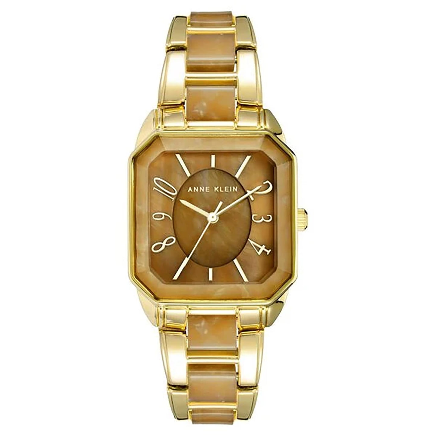 ANNE KLEIN Quartz 30 mm Brown Dial Acrylic Analog Watch for Women