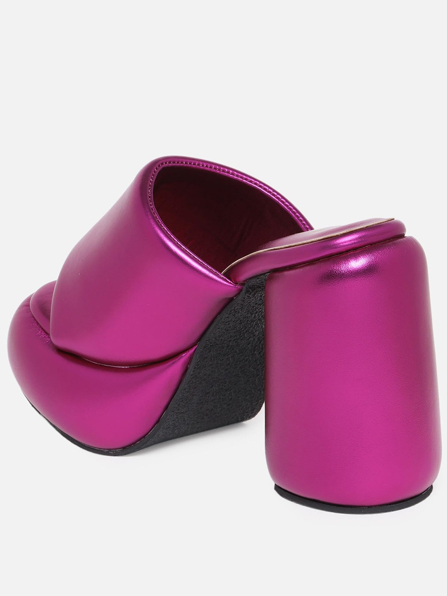 THE QUIRKY NAARI Metallic Chunks - Fuchsia in Trendy Bright Color | Metallic