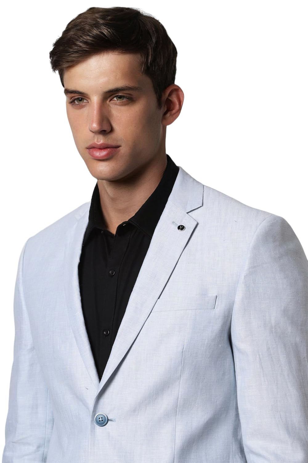 Van Heusen Men's Blazer (VHBZISLFF57158_Blue