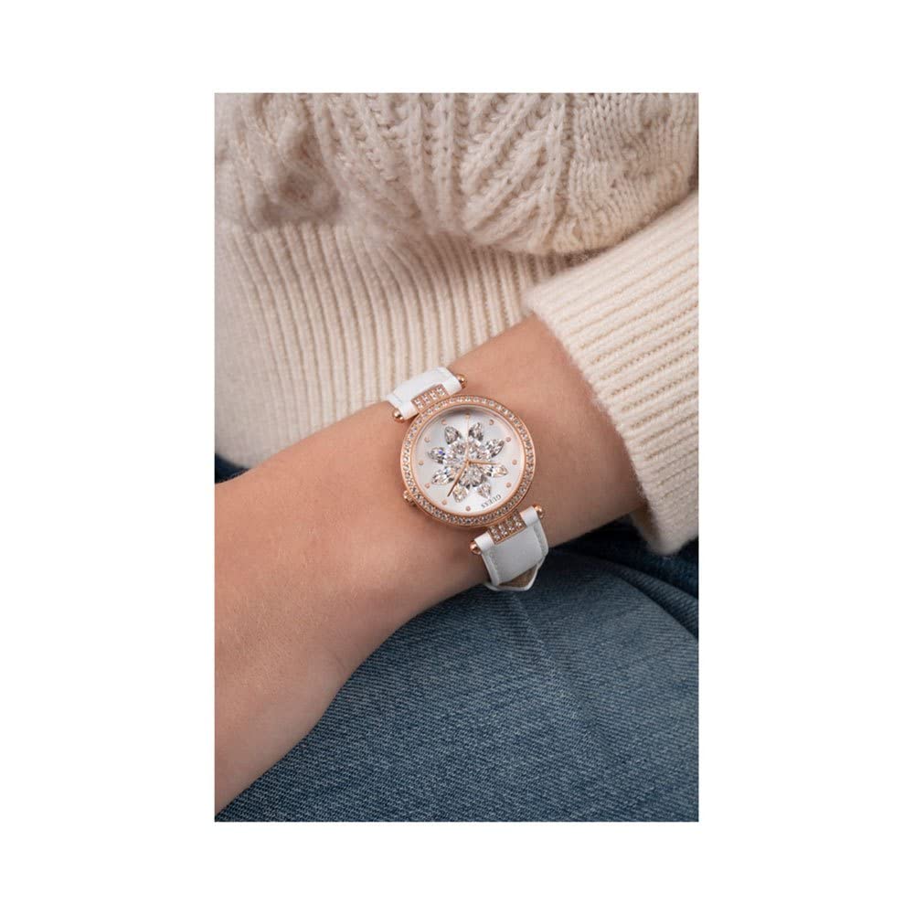 Guess Analog White Dial Women's Watch-GW0382L3