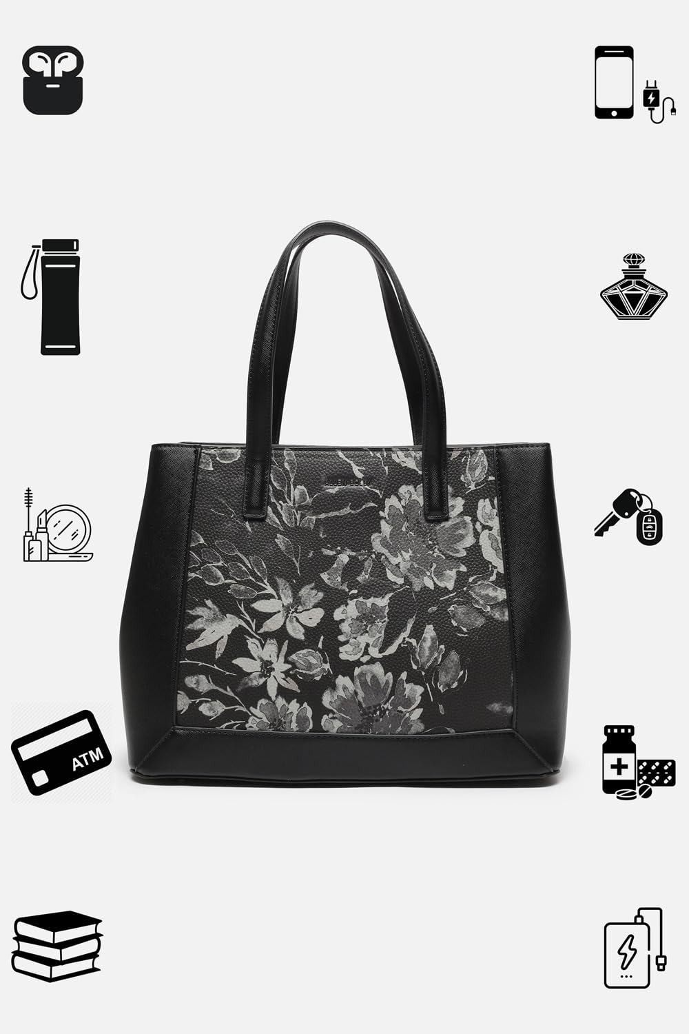 Women Black Formal Handbag