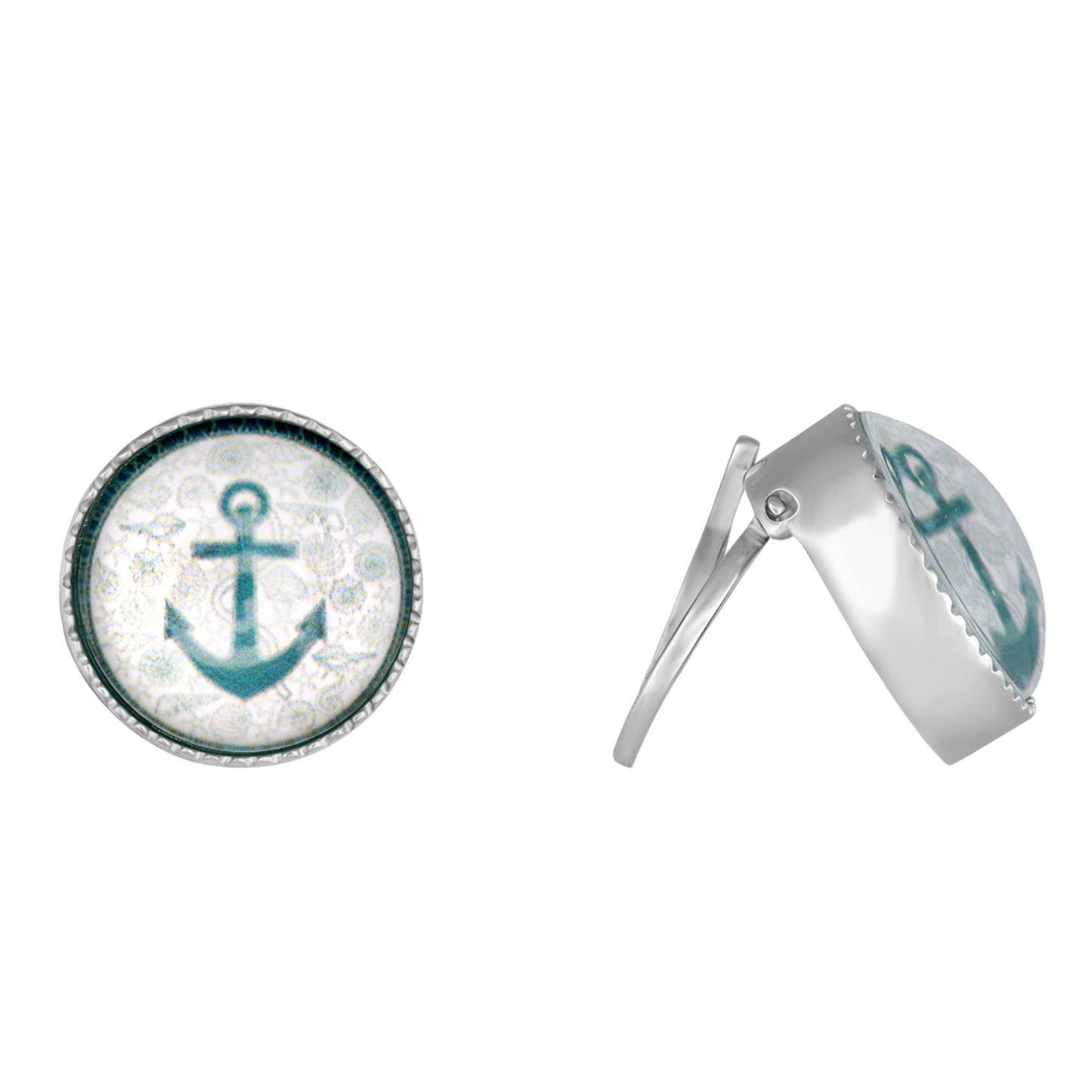GIVA 925 Silver Anchor Cufflinks For Him