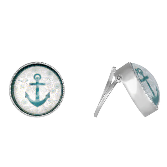 GIVA 925 Silver Anchor Cufflinks For Him