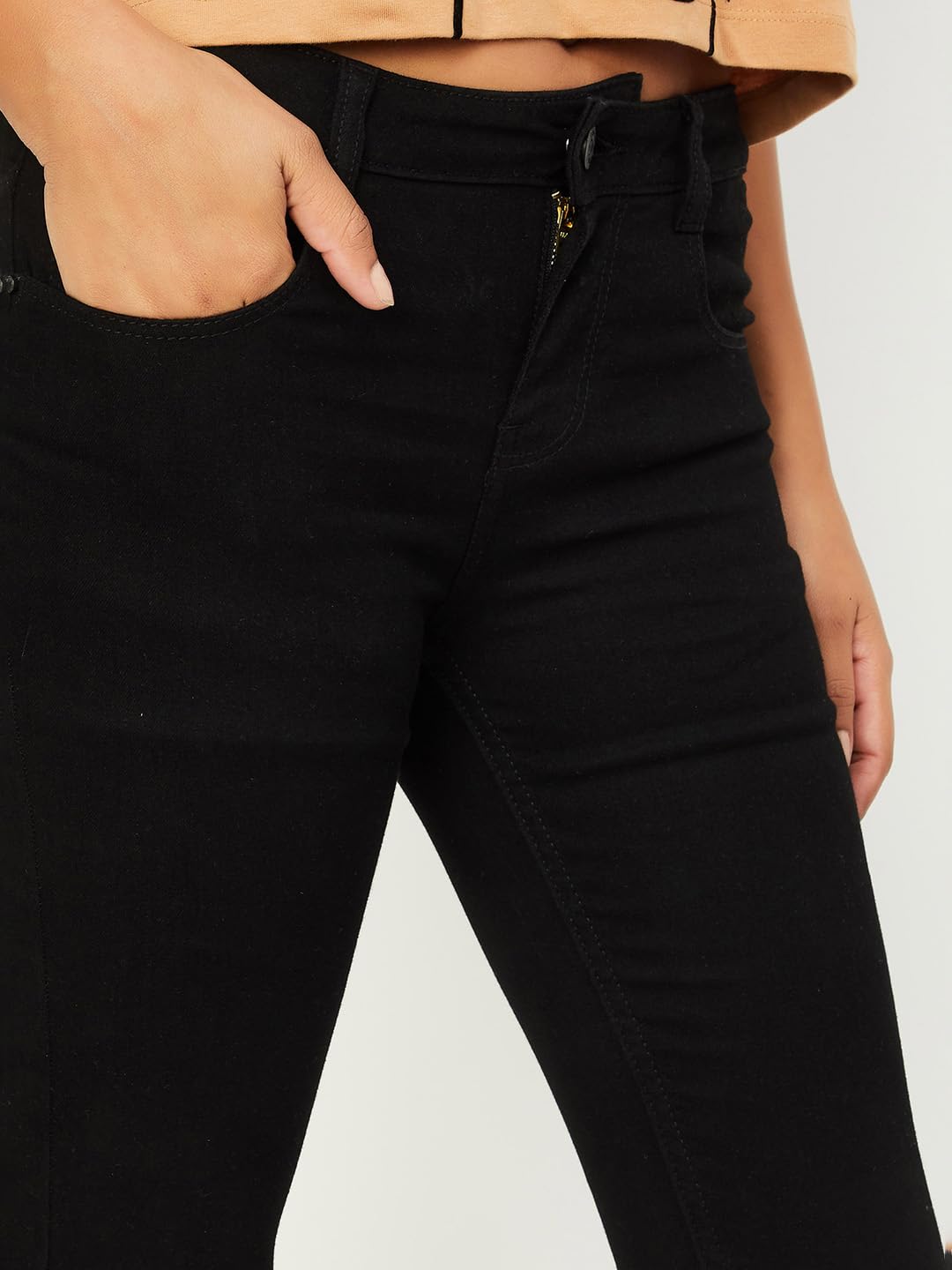 max Women Solid Skinny Fit Jeans (JUPITER1DBLACK)_28