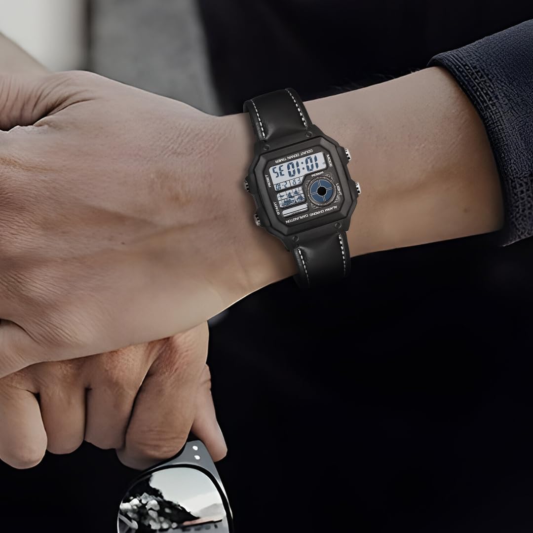 Carlington Endurance Series Digital Wrist Watches for Men with Transparent Case Cover - CT_9079