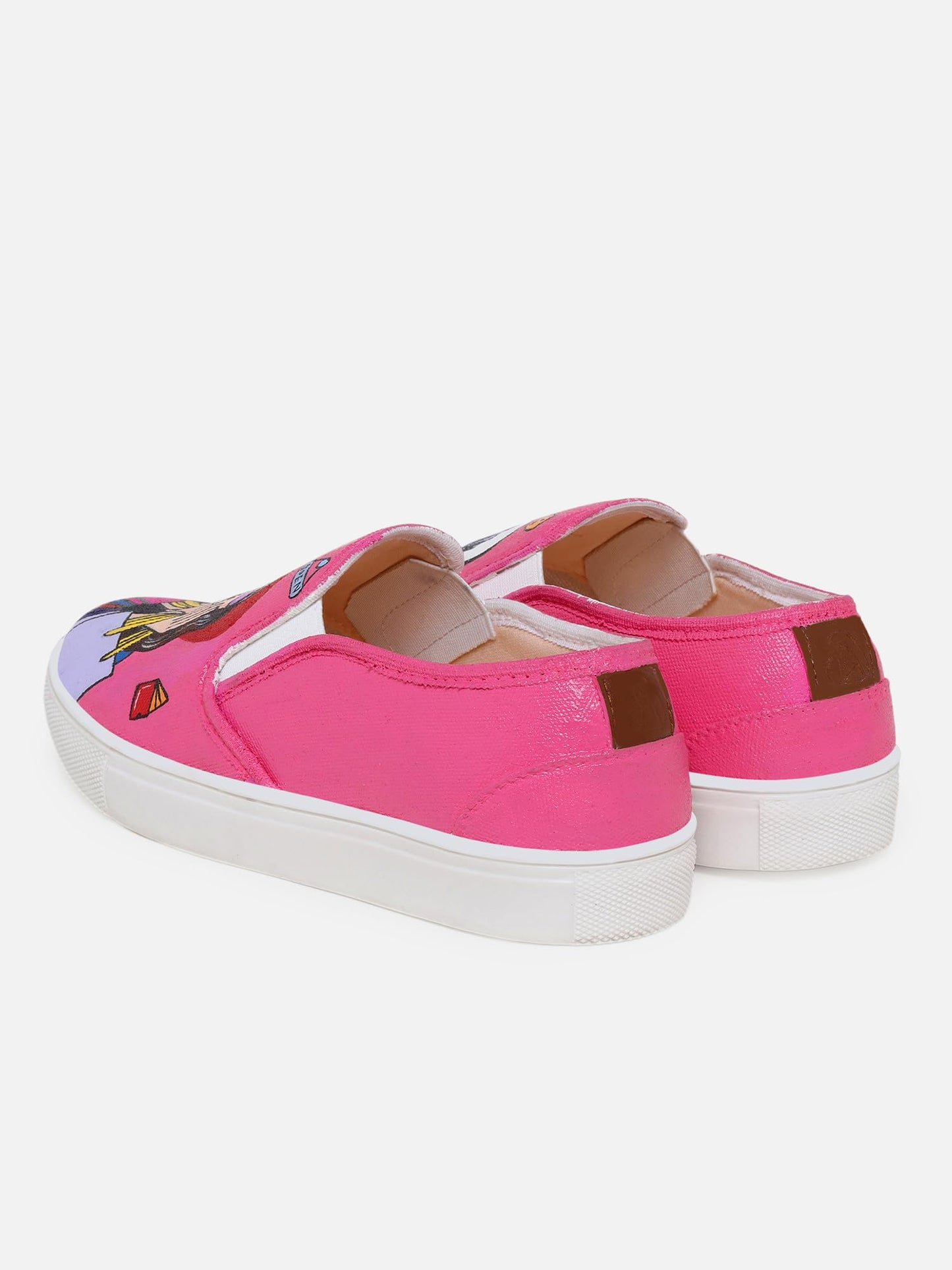 THE QUIRKY NAARI Shopaholic Slipons Stylishly Playful Fit | Pink