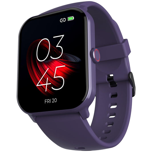 beatXP Marv Neo Smart Watch with 1.85” Ultra HD Display, Bluetooth Calling, 240 * 280px, AI Voice Assistant, 100+ Sports Modes, Heart Rate Monitoring, SpO2, IP68, Fast Charging (Purple)