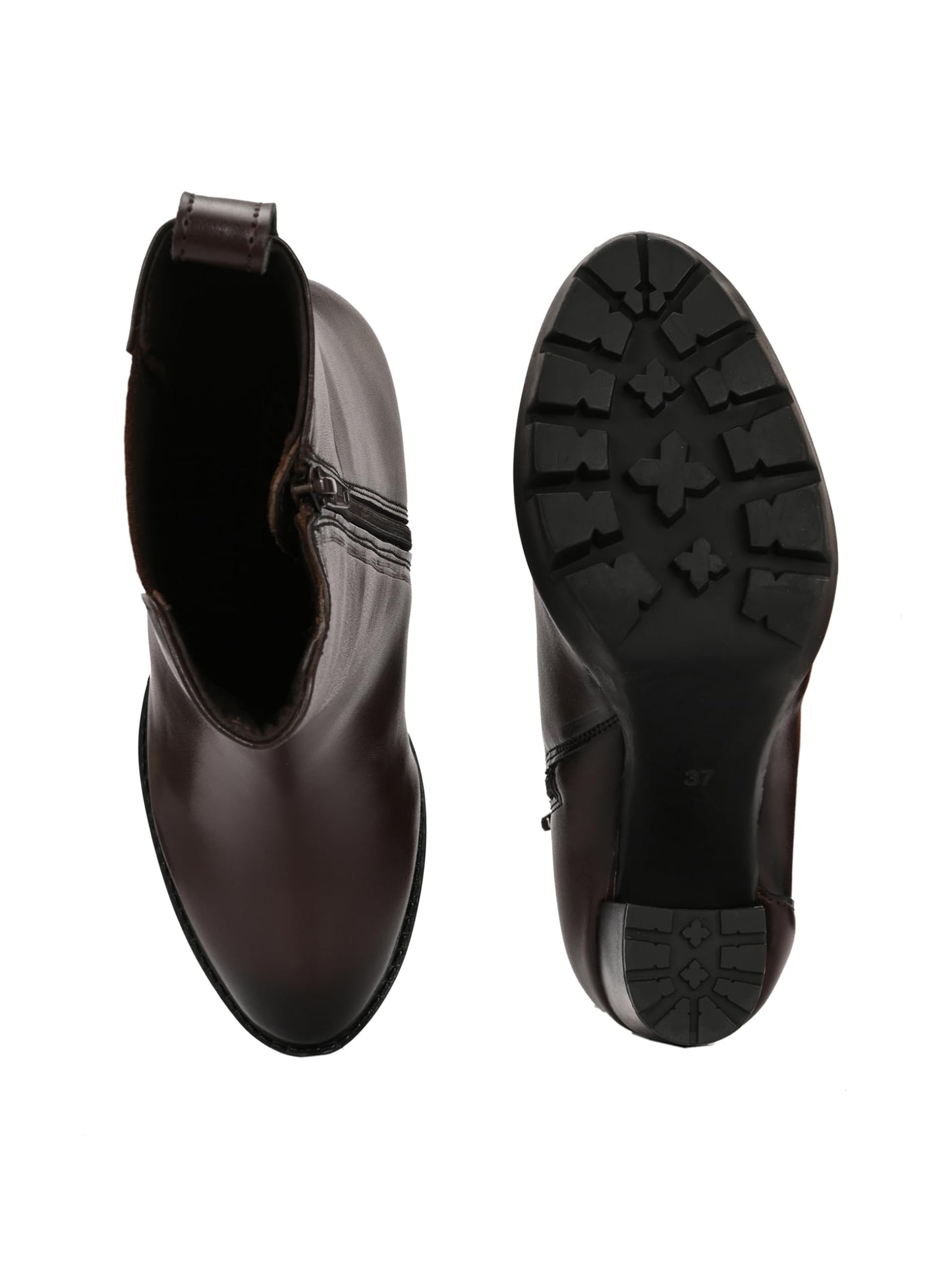 Delize Brown Women Knee ankle boots 63210-39