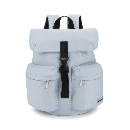 Fastrack Nylon Backpack for Women | Stylish College & Travel Bag with Buckle Closure | 2 Front Zipper Pockets | Lightweight & Durable Casual Backpack