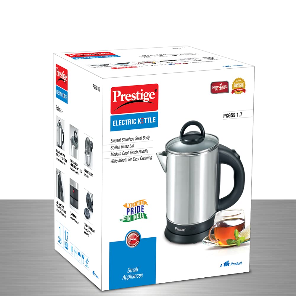 Prestige PKGSS Stainless Steel Electric Kettle 1500 Watts