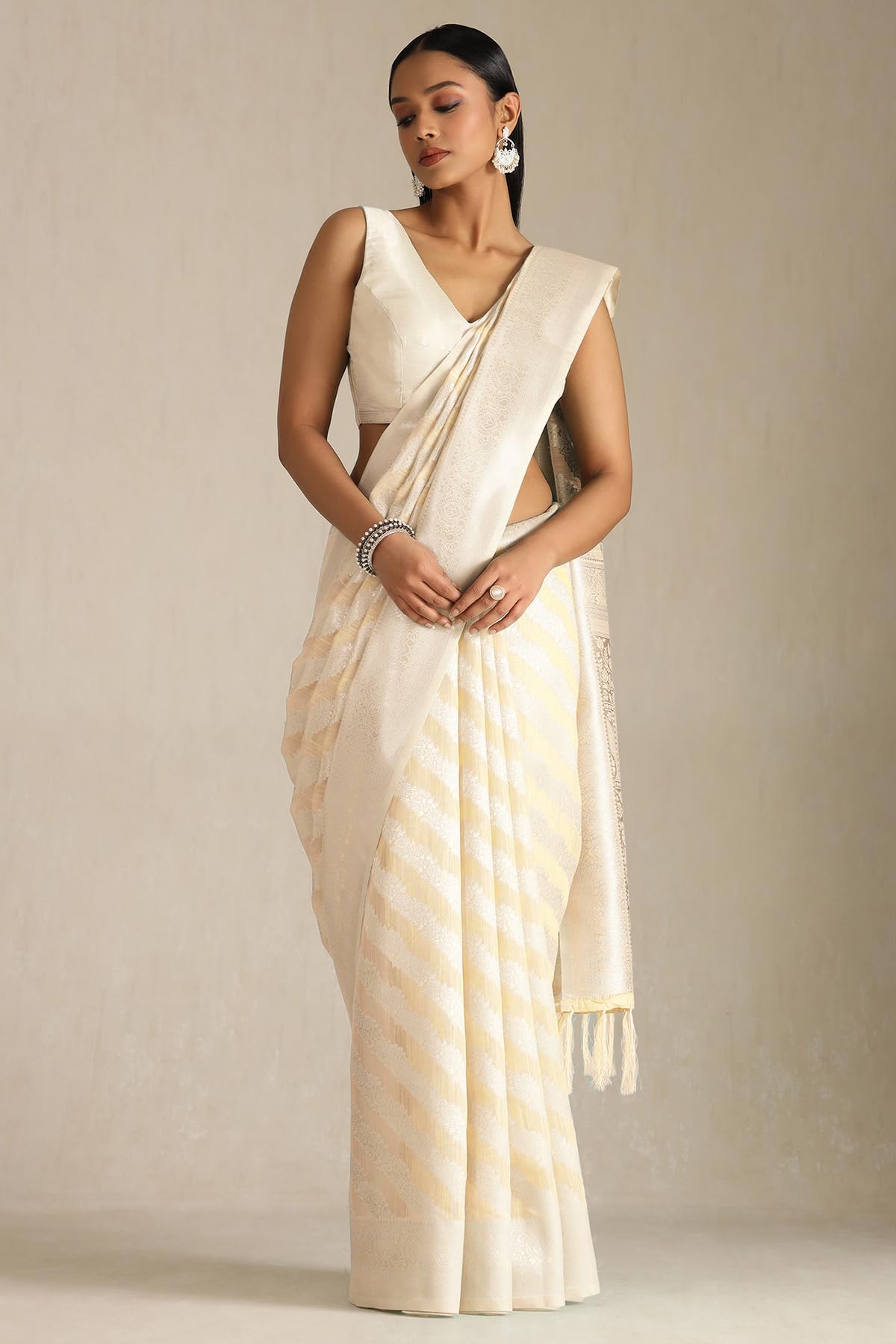 Soch Womens Tussar Woven Design Saree