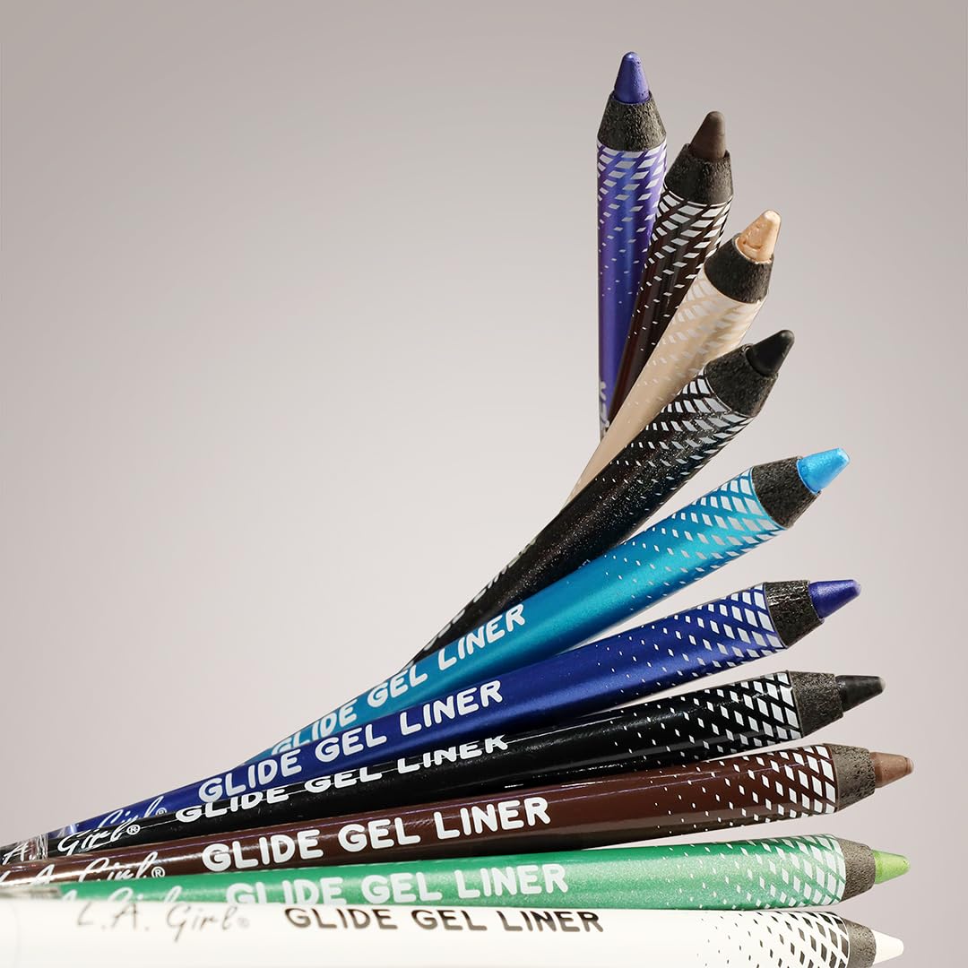 L.A. Girl Glide Gel Eyeliner Pencil – Limelight Long-Lasting, Smudge-Proof, Smooth Application, Waterproof Formula for All-Day Wear, Intense Pigment, Cruelty-Free Eye Makeup, 1.2g