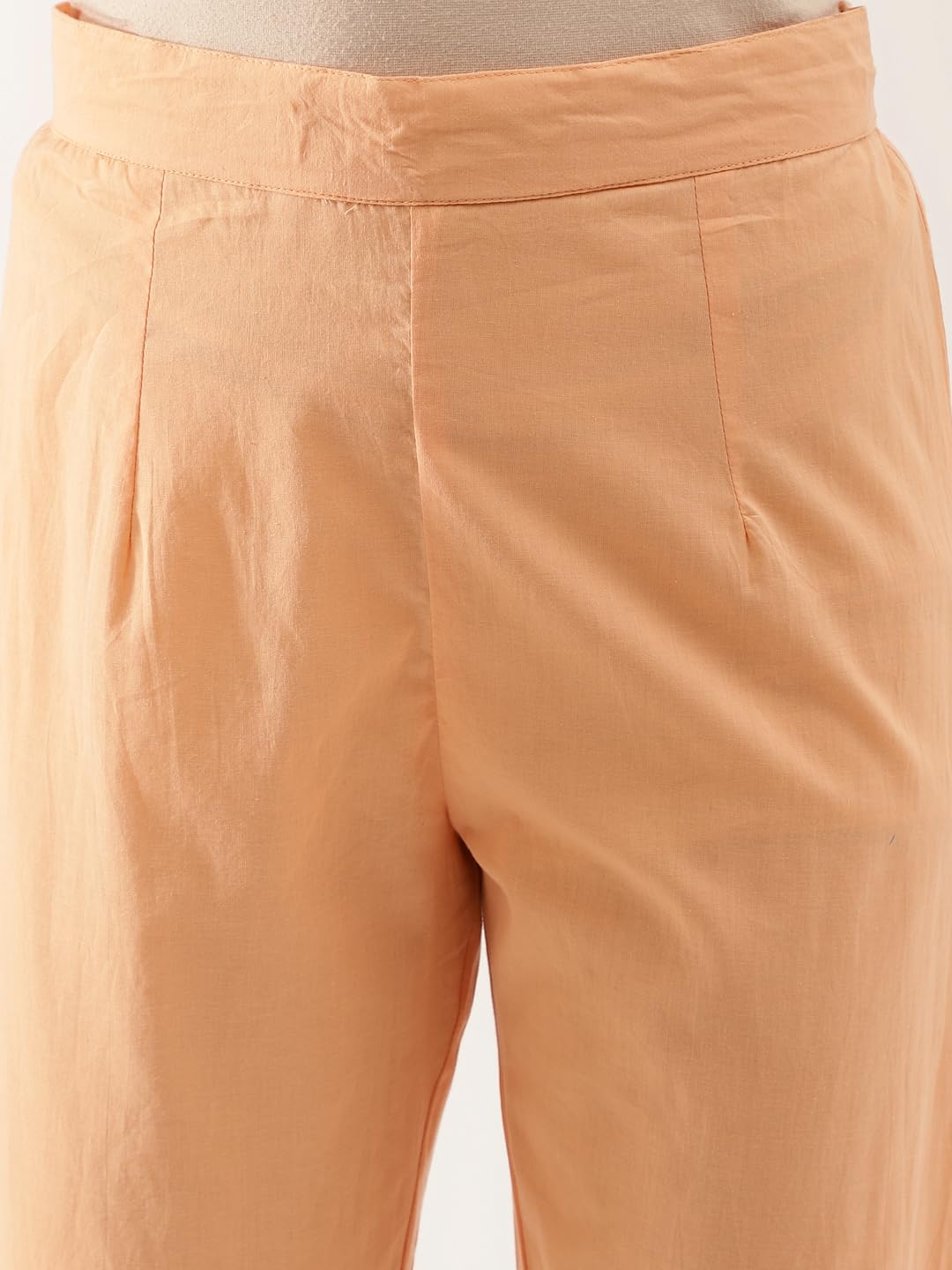 Divena Orange Floral Print Organza Anarkali Kurta set with Dupatta