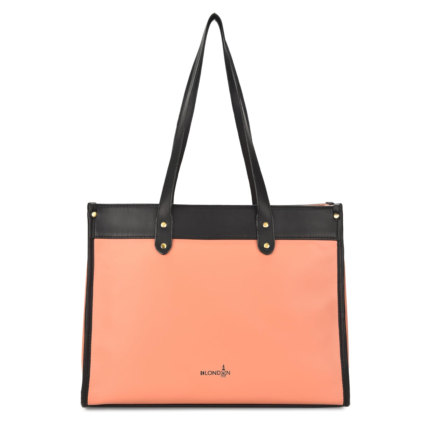 K London Vegan Leather Handbag For Women-Girls | Satchel Bag for Womens | Fit Upto 14 Inch Laptop | Shoulder Bag | Ladies Purse | Tote Bag With Top Double Handle Handbag For Women