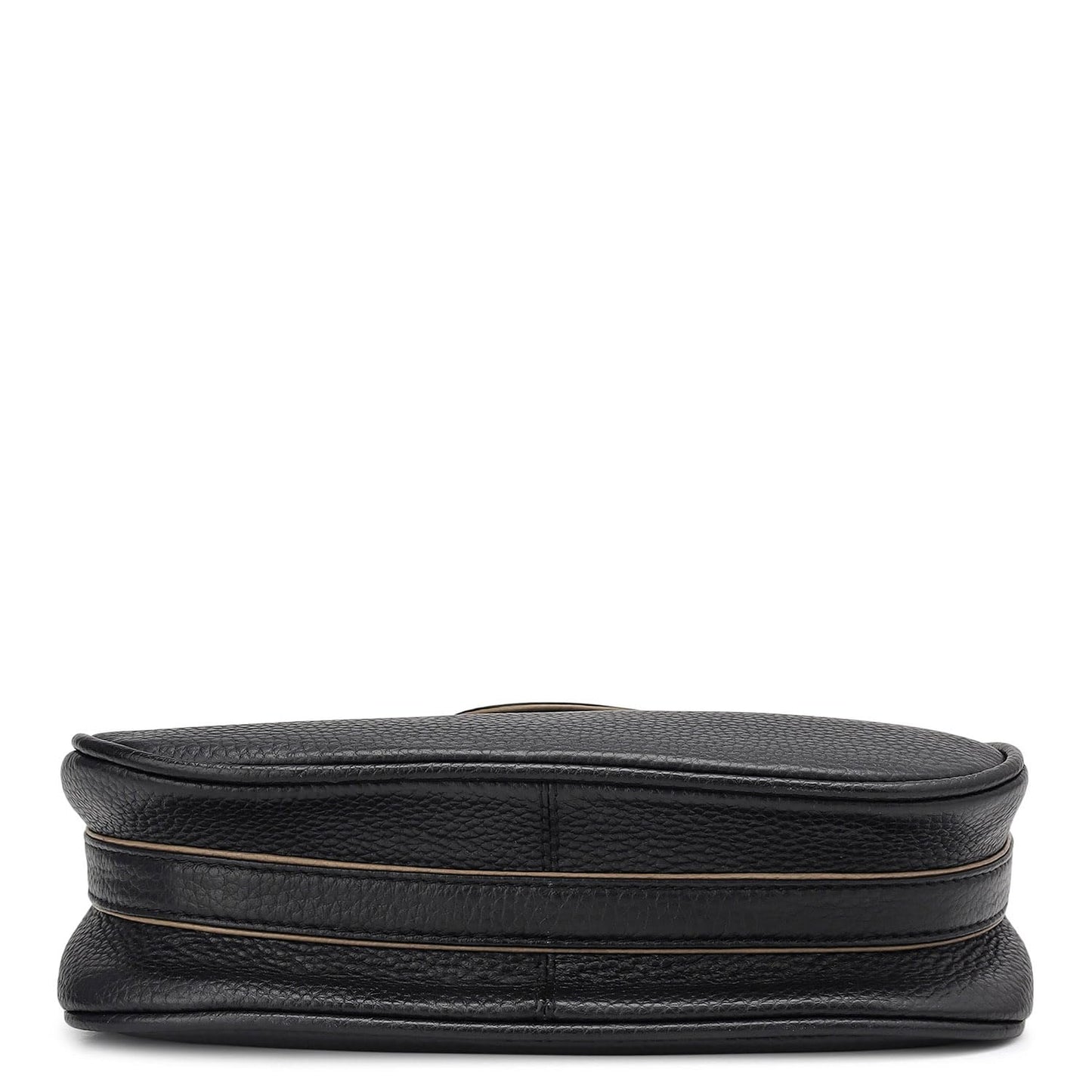 Da Milano Leather Sling Bag for Women - Black (01682OL)