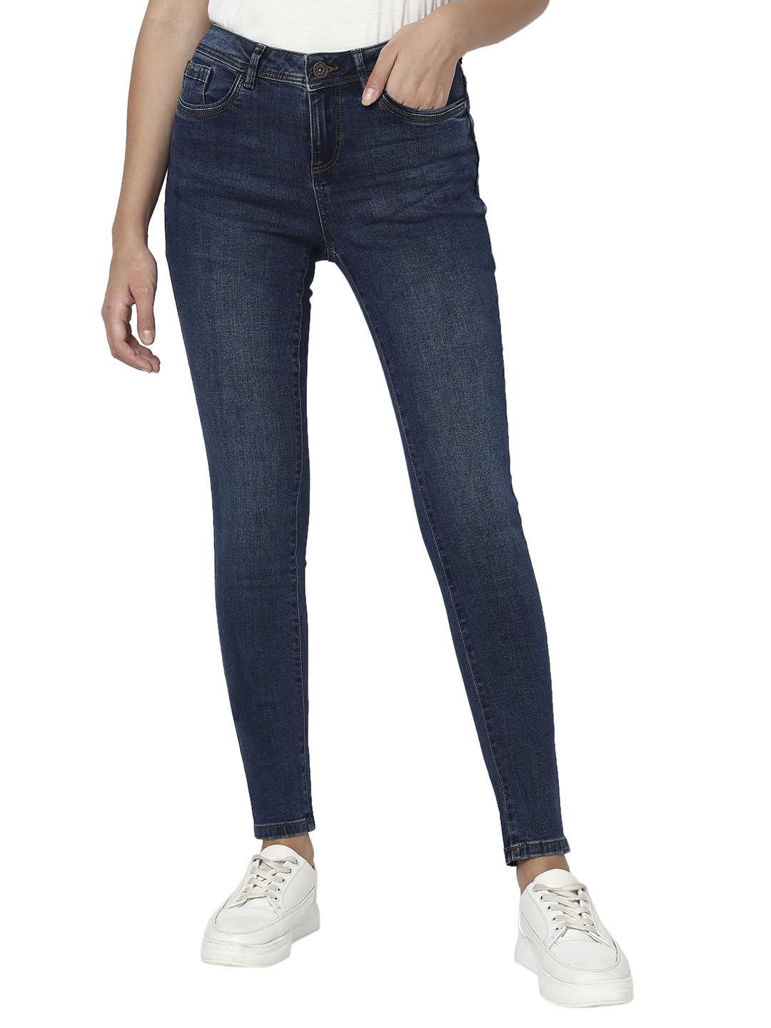 VERO MODA-Skinny fit Jeans (10284937_Dark Blue_29)