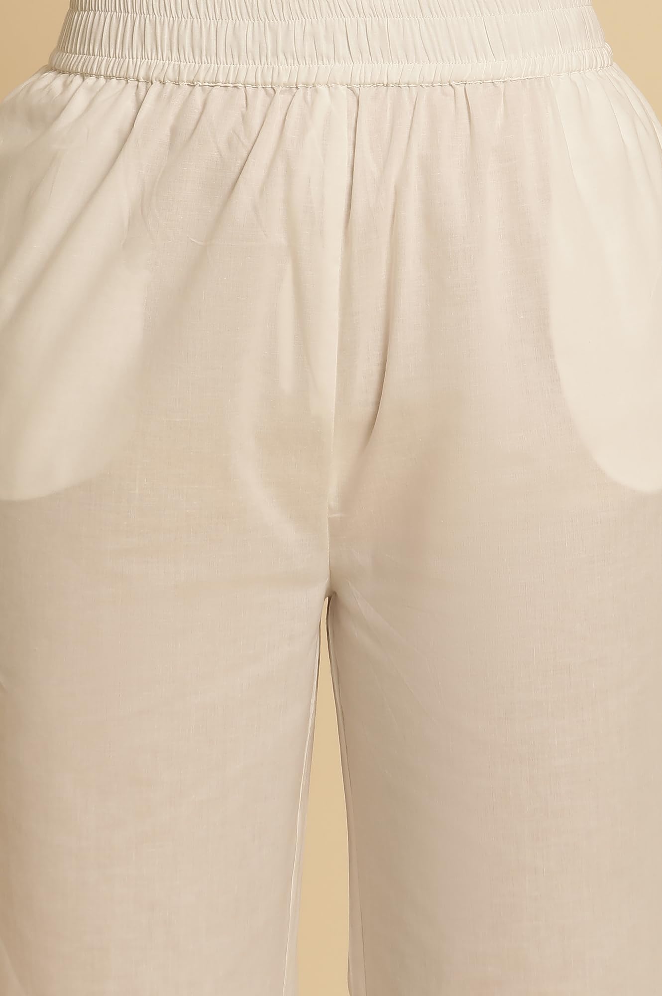 W for Woman W Women White Festive Solid Cotton Kurta, Straight Pant & Dupatta_24FEWS10494-221393_2XL