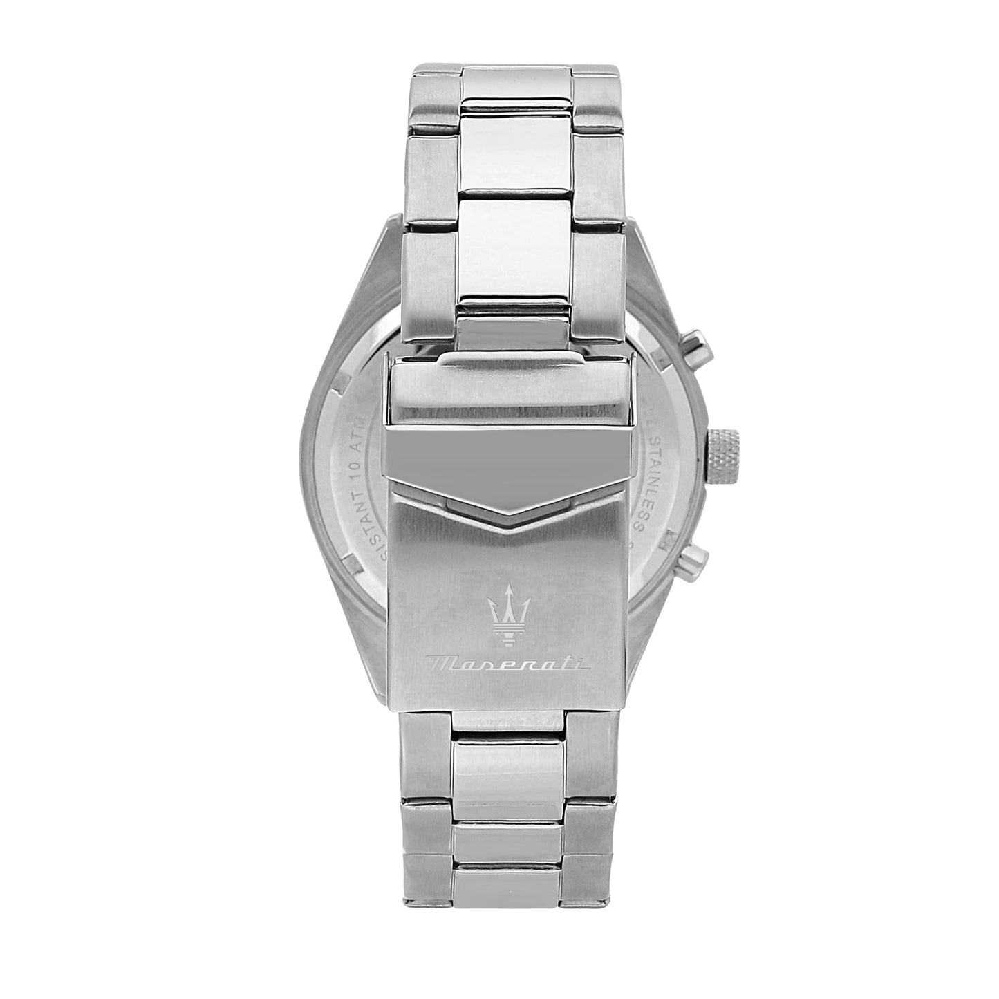MASERATI Men's Watch, Multifunction, Analogue, 43 mm, COMPETIZIONE Collection - R8853100041, Silver, Sunray, One size, bracelet