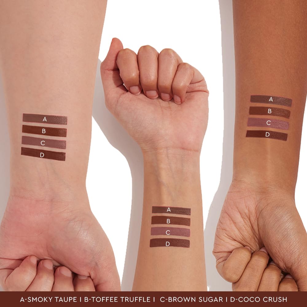 Kiro Four Play Non-Stop Airy Matte Liquid Lip Stack – Apex Brown, 6ml | 4 Brown Lipstick Shades | Long-lasting, Transfer-proof, Hydrating, Lightweight | Infused with Avocado & Apricot Oils
