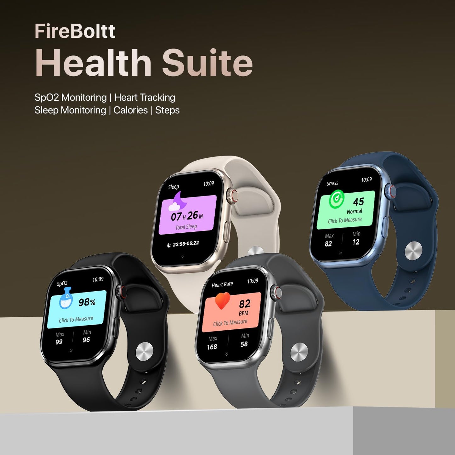 Fire-Boltt Brillia Smart Watch 2.02” AMOLED Display, Bluetooth Calling, SpO2, Heart Rate Monitor, 120+ Sports Modes, Fitness Tracker, Voice Assistant, Smart Watch for Man & Women– Grey