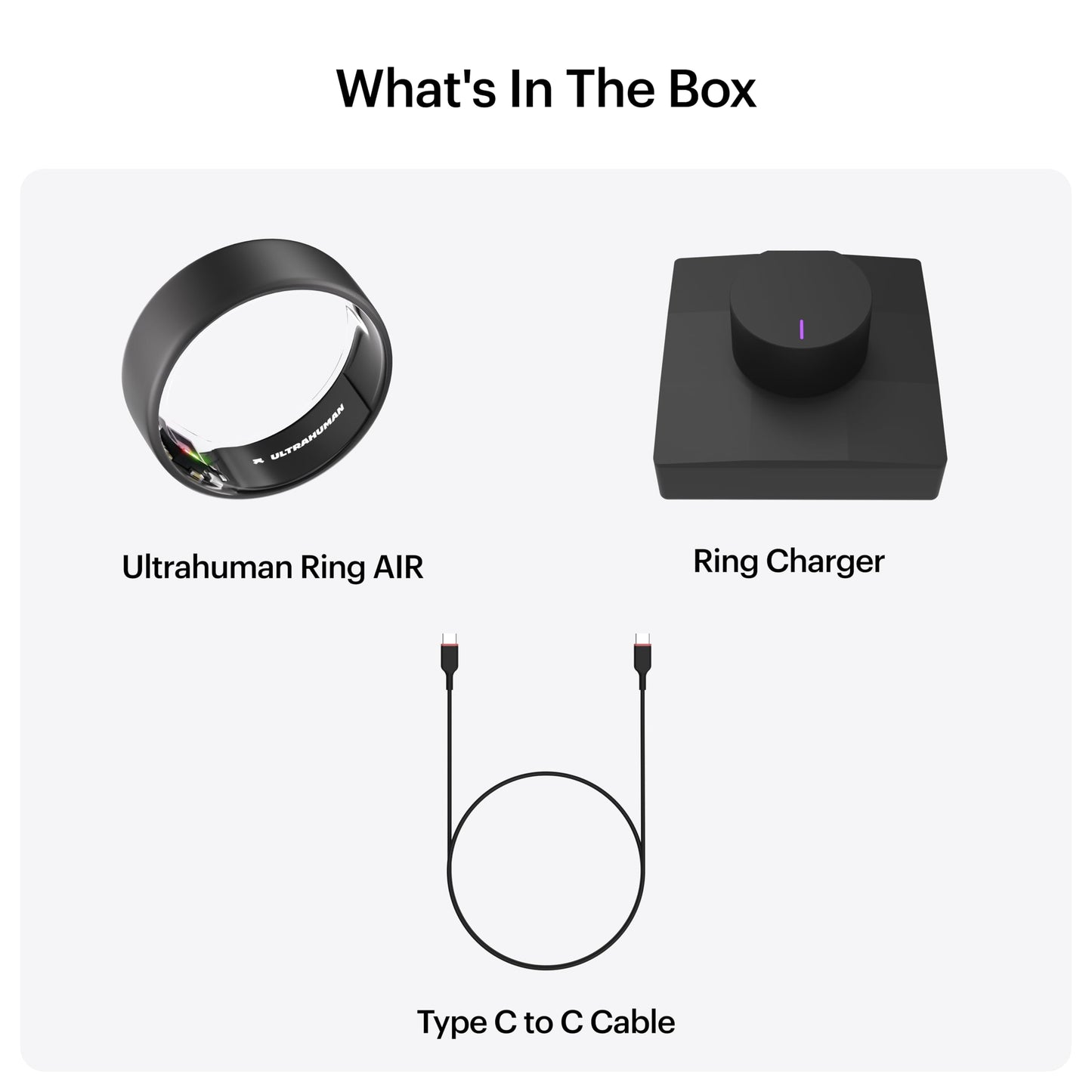 ULTRAHUMAN Ring AIR-Smart Ring Activity Tracker, Size First Sizing Kit,Sleep Tracker,Smart Ring for Men/Women,Fitness Tracker (Matte Grey, 9)