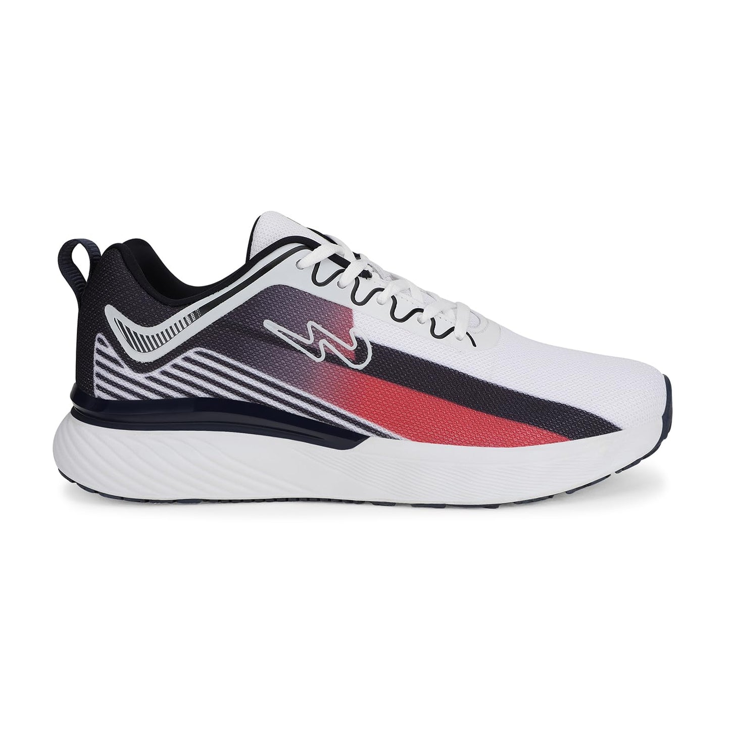 Campus Men's Lucas Running Shoes WHT/Navy - 7UK/India