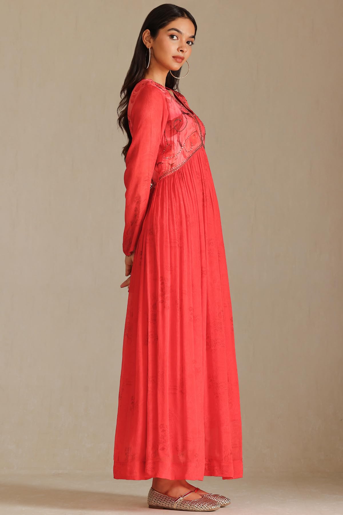 Soch Women's Chinon Maxi Dress