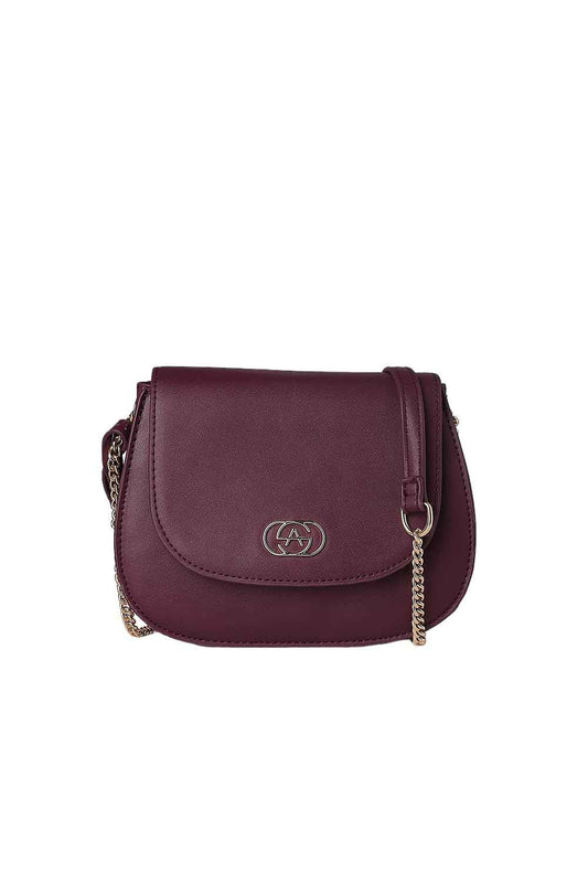 Allen Solly Women's Solid Sling Bag,Burgundy
