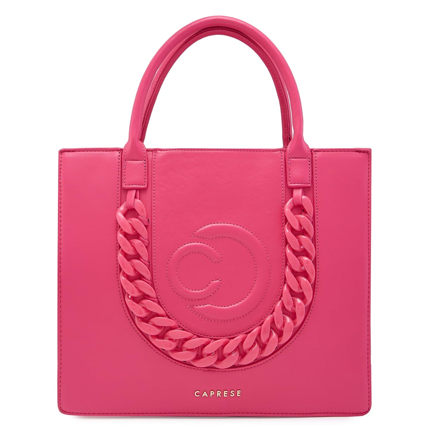 Caprese Roxana Tote Bag, Medium-Pink | Stylish Handbag for Women | Spacious, Versatile Office & Daily Essentials Tote | Top Zip Closure