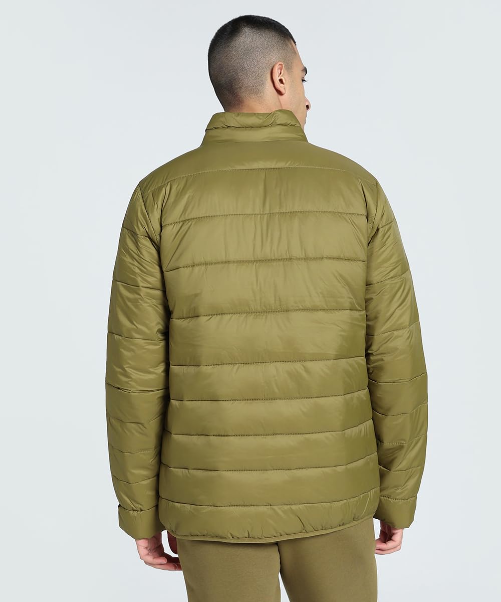 Puma Nylon Men's A-Line Short Length Coat (670987_Wild Willow, Green