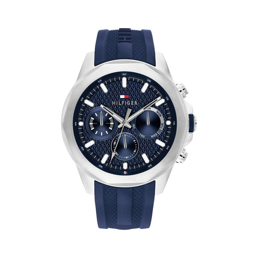 Tommy Hilfiger Quartz Analog with Blue Dial Blue Silicone Strap Watch for Men - TH1710649